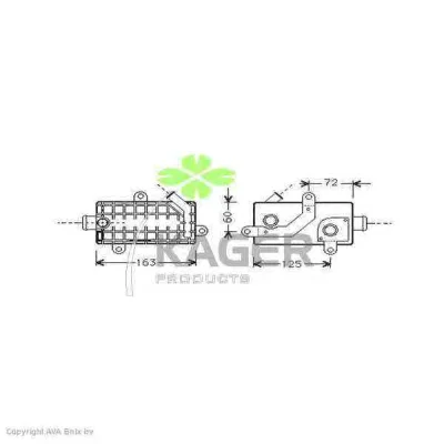 31-3679 KAGER масляный радиатор двигателя (фото 1)