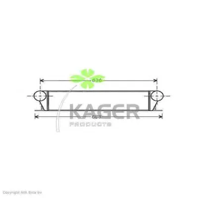 31-3875 KAGER Интеркулер (радиатор интеркулера) (фото 1)