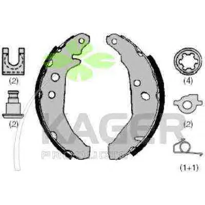 34-0164 KAGER Тормозные колодки (фото 1)