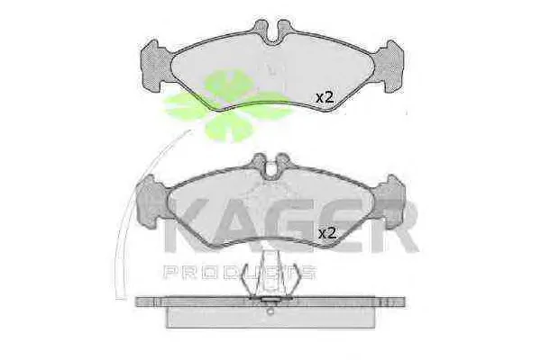 35-0172 KAGER Тормозные колодки (фото 1)