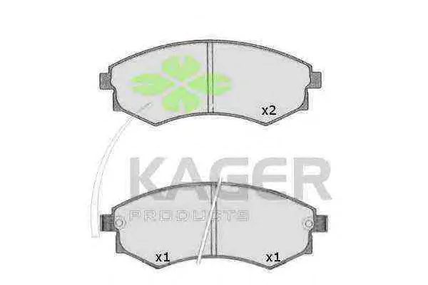 35-0265 KAGER Тормозные колодки (фото 1)