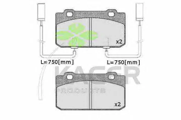 35-0439 KAGER Тормозные колодки (фото 1)