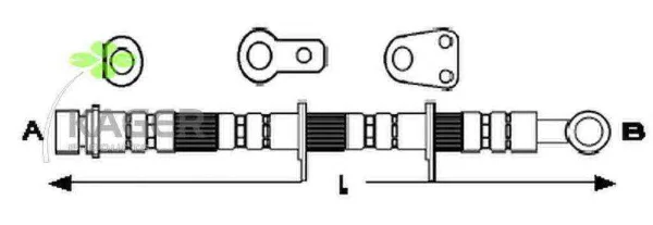 38-0068 KAGER Тормозной шланг (фото 1)
