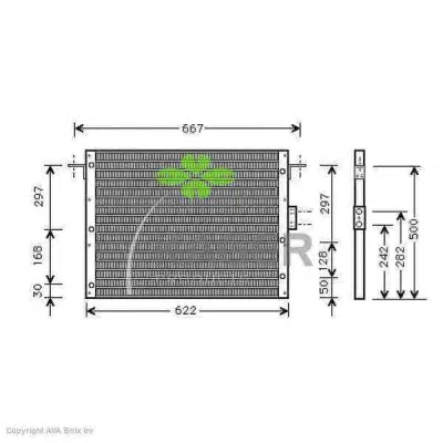 94-5032 KAGER Радиатор кондиционера (фото 1)