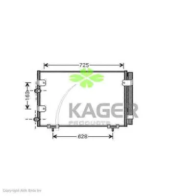 94-5356 KAGER Радиатор кондиционера (фото 1)