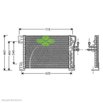 94-6045 KAGER Радиатор кондиционера (фото 1)
