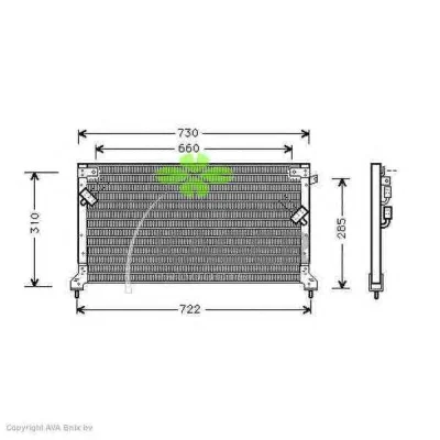 94-6302 KAGER Радиатор кондиционера (фото 1)
