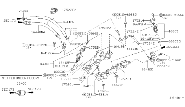 166185L300 NISSAN Кольцо уплотнительное форсунки топл. nissan (фото 3)