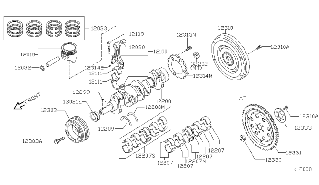 121094W002 NISSAN Болт nissan (фото 6)