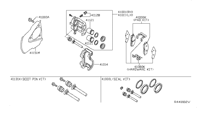 41060ZC027 NISSAN Колодки торм к-т (4 шт.) дисковые (фото 3)