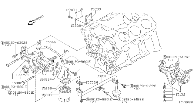 15208-31U00 NISSAN Фильтр масляный 15208-31u00 (фото 7)