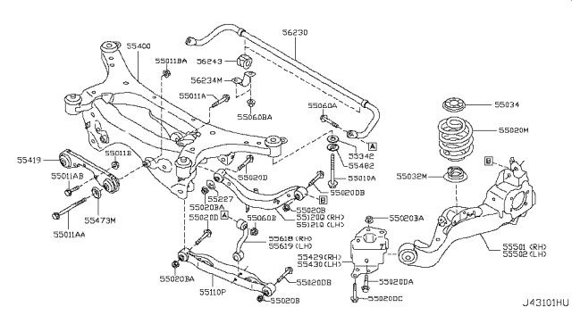 55020-3YV1B NISSAN Spring-rear sus (фото 2)