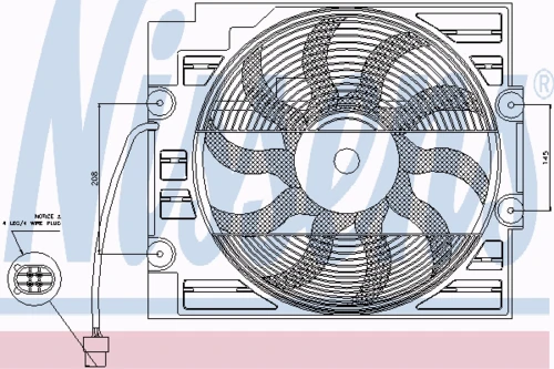 85421 NISSENS Вентилятор, охлаждение двигателя (фото 7)