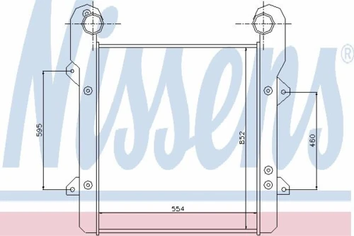 96975 NISSENS Интеркулер (фото 2)