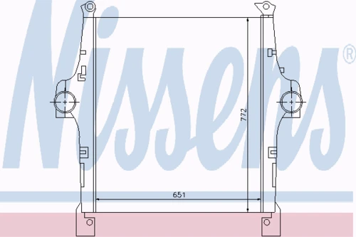 97047 NISSENS Интеркулер (фото 2)
