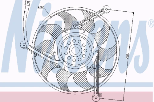 85618 NISSENS Вентилятор, охлаждение двигателя (фото 7)