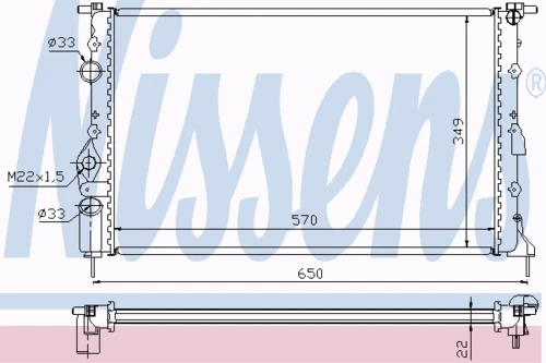 639391 NISSENS Радиатор, охлаждение двигателя (фото 6)