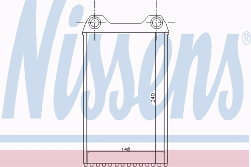 70227 NISSENS Теплообменник, отопление салона (фото 9)