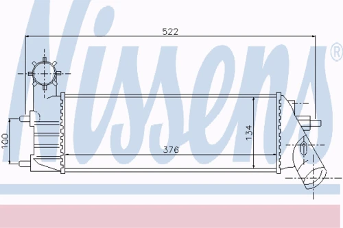 96766 NISSENS Интеркулер (фото 7)