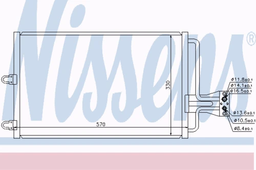 94100 NISSENS Конденсатор, кондиционер (фото 6)