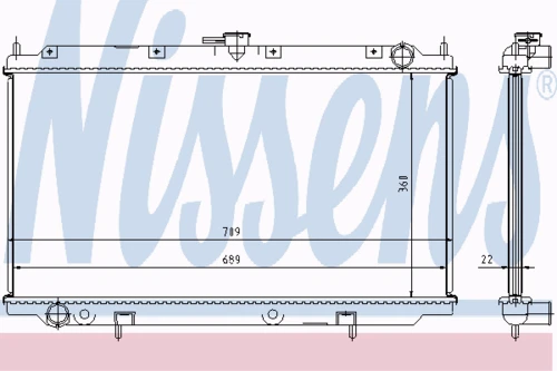 62927A NISSENS Радиатор, охлаждение двигателя (фото 7)