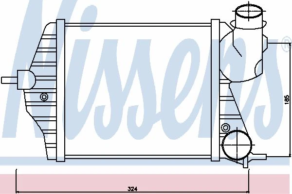 96653 NISSENS Интеркулер (фото 2)