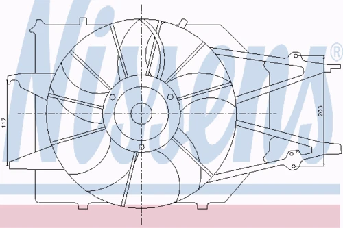 85216 NISSENS Вентилятор, охлаждение двигателя (фото 7)