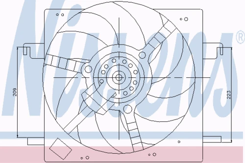85028 NISSENS Вентилятор, охлаждение двигателя (фото 7)