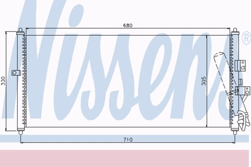 94521 NISSENS Конденсатор, кондиционер (фото 7)