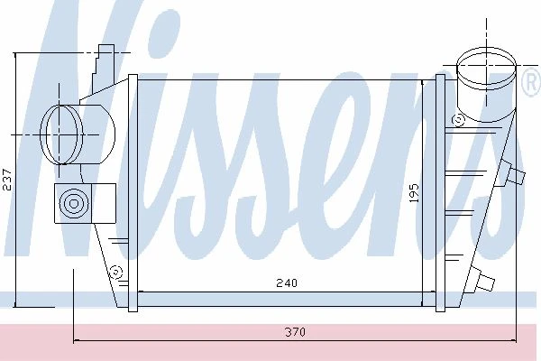 96699 NISSENS Интеркулер (фото 6)
