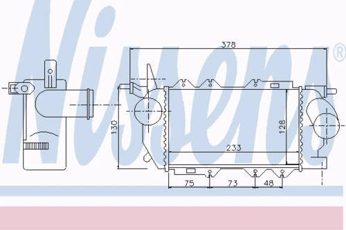 96739 NISSENS Интеркулер (радиатор интеркулера) (фото 1)