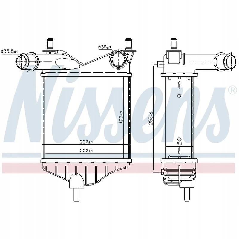 96703 NISSENS Интеркулер (фото 6)