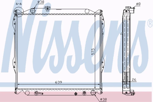 64637A NISSENS Радиатор, охлаждение двигателя (фото 7)