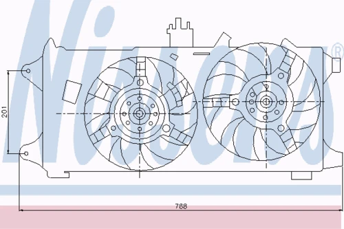 85130 NISSENS Вентилятор, охлаждение двигателя (фото 7)