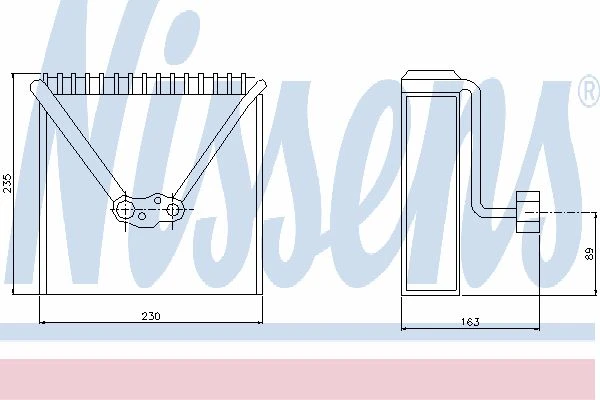 92234 NISSENS Испаритель, кондиционер (фото 6)