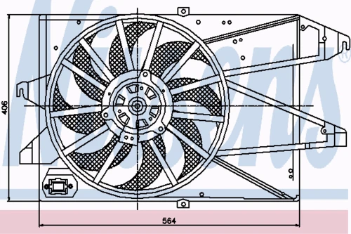 85482 NISSENS Вентилятор, охлаждение двигателя (фото 8)