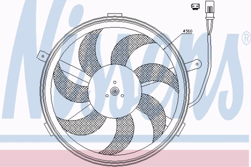 85632 NISSENS Вентилятор, охлаждение двигателя (фото 7)