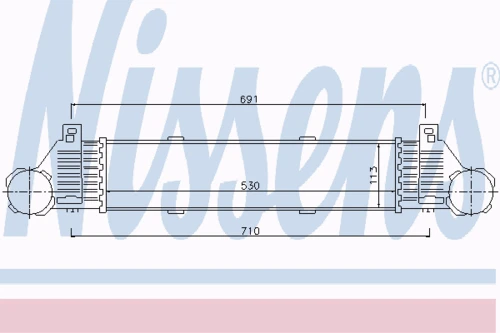 96787 NISSENS Интеркулер (фото 8)