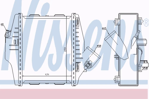 96579 NISSENS Интеркулер (фото 5)