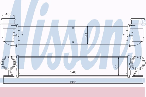 96726 NISSENS Интеркулер (фото 6)