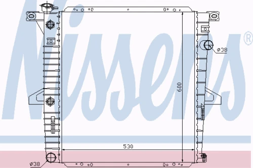 62060 NISSENS Радиатор, охлаждение двигателя (фото 6)