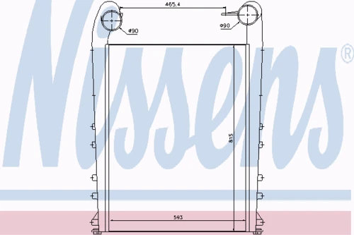 97058 NISSENS Интеркулер (фото 2)