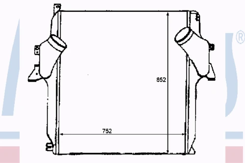 96972 NISSENS Интеркулер (фото 2)