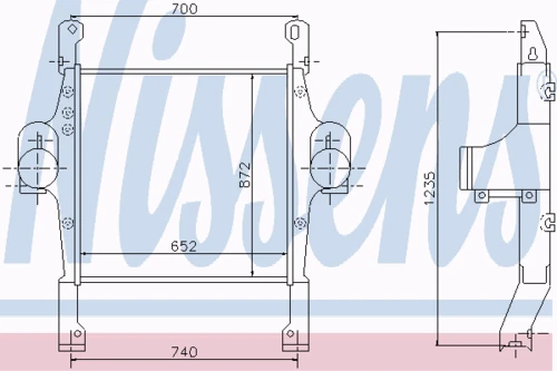 97022 NISSENS Интеркулер (фото 2)