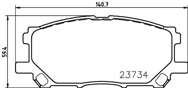 NP1062 NISSHINBO Комплект тормозных колодок, дисковый тормоз (фото 2)