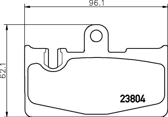 NP1102 NISSHINBO Комплект тормозных колодок, дисковый тормоз (фото 2)