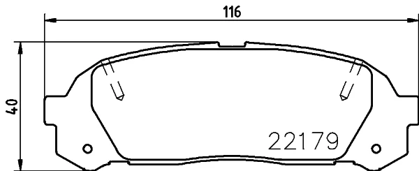 NP1083 NISSHINBO Комплект тормозных колодок, дисковый тормоз (фото 3)
