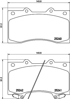 NP2018 NISSHINBO Комплект тормозных колодок, дисковый тормоз (фото 2)