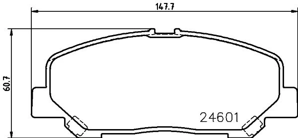 NP1113 NISSHINBO Комплект тормозных колодок, дисковый тормоз (фото 1)