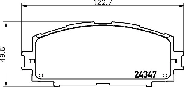 NP1128 NISSHINBO Комплект тормозных колодок, дисковый тормоз (фото 1)